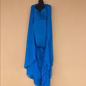 Blue maternity dress